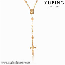 43190 Xuping religious jewelry gold plated rosary necklaces for women